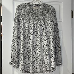 LOFT polka dot blouse